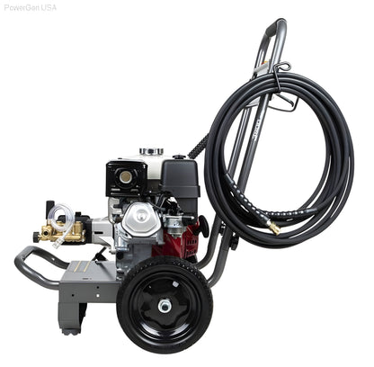 BE Power Equipment 3800 PSI 3.5 GPM Gas Pressure Washer with Honda GX270 Engine and AR Triplex Pump - PowerGen USA - B389HA