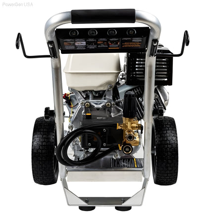 BE Power Equipment 4000 PSI 4.0 GPM Gas Pressure Washer with Honda GX390 Engine and AR Triplex Pump - PowerGen USA - B4013HAAS