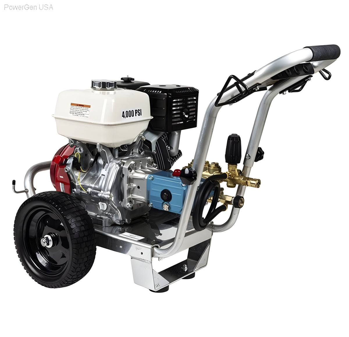BE Power Equipment 4000 PSI 4.0 GPM Gas Pressure Washer with Honda GX390 Engine and CAT Triplex Pump - PowerGen USA - PE-4013HWPACAT