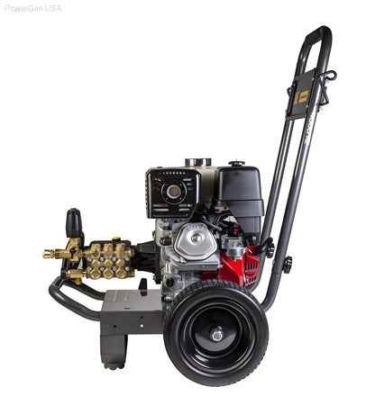 BE Power Equipment 4000 PSI 4.0 GPM Gas Pressure Washer with Honda GX390 Engine and General Triplex Pump - PowerGen USA - B4013HGS