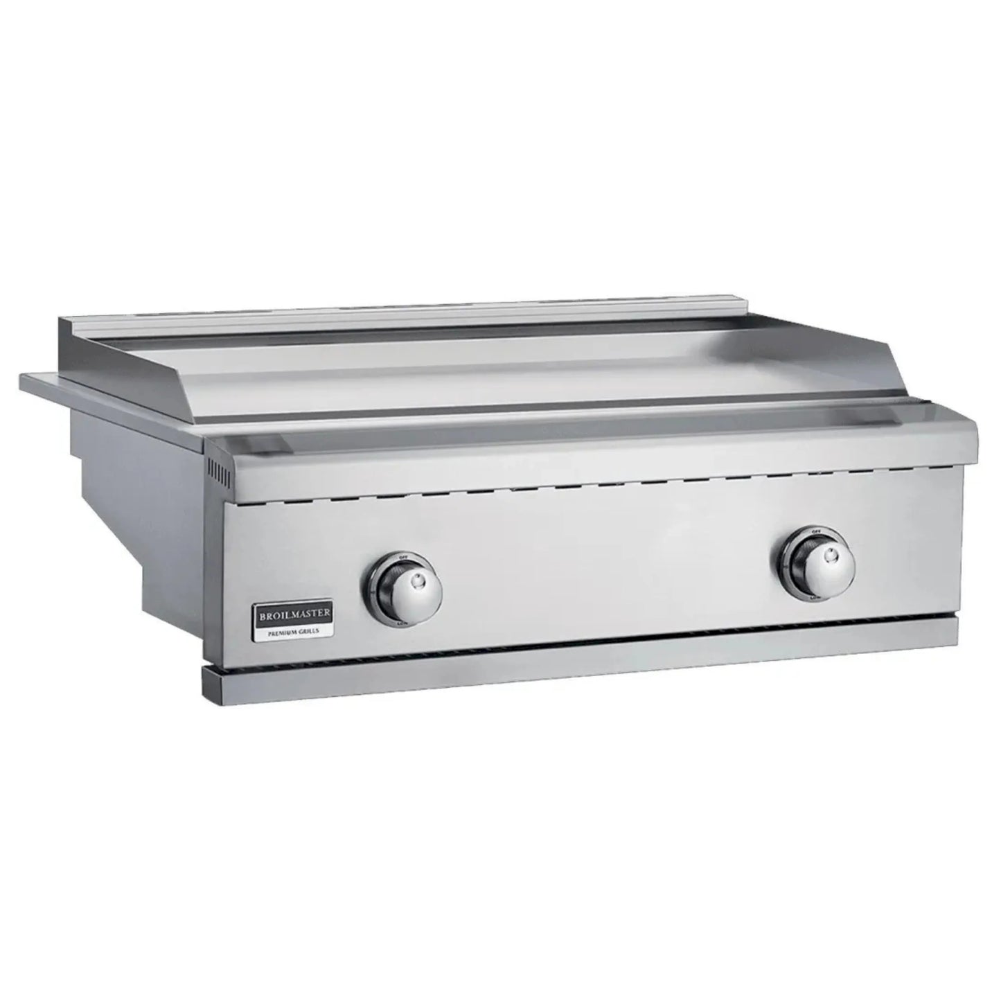 Broilmaster B-Series 32-Inch 2-Burner Premium Natural Gas Griddle and Grill Cart in Stainless Steel - AP2-BSB322GN