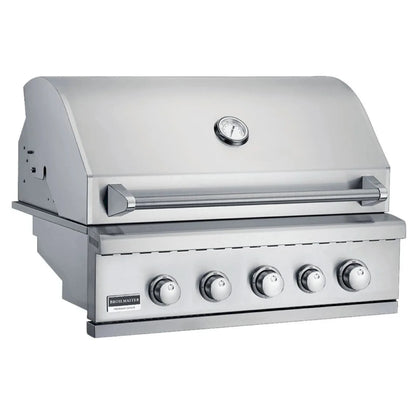 Broilmaster B-Series 32-Inch 4-Burner Premium Propane Gas Grill and Grill Cart in Stainless Steel - AP2-BSB324NLP