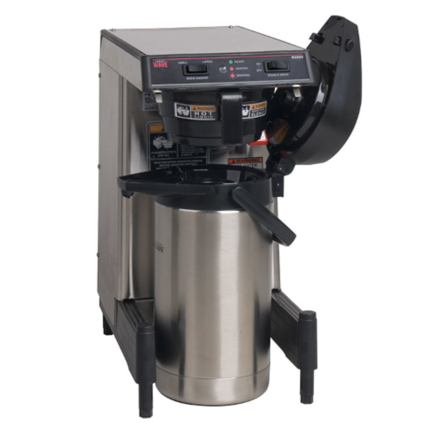 Bunn 39900.0006 WAVE15-APS SmartWave Low Profile Wide Base Coffee Brewer - BU399000006
