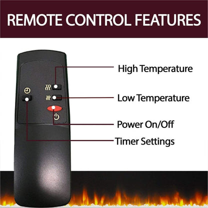 Cambridge 34-In. Sienna Electric Fireplace w/ 1500W Log Insert and Mahogany Mantel - CAMBR3437-1MAH