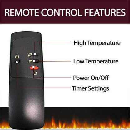 Cambridge Savona 59 In. Electric Fireplace in Cherry with Entertainment Stand and Enhanced Log Display - CAM6022-1CHRLG2