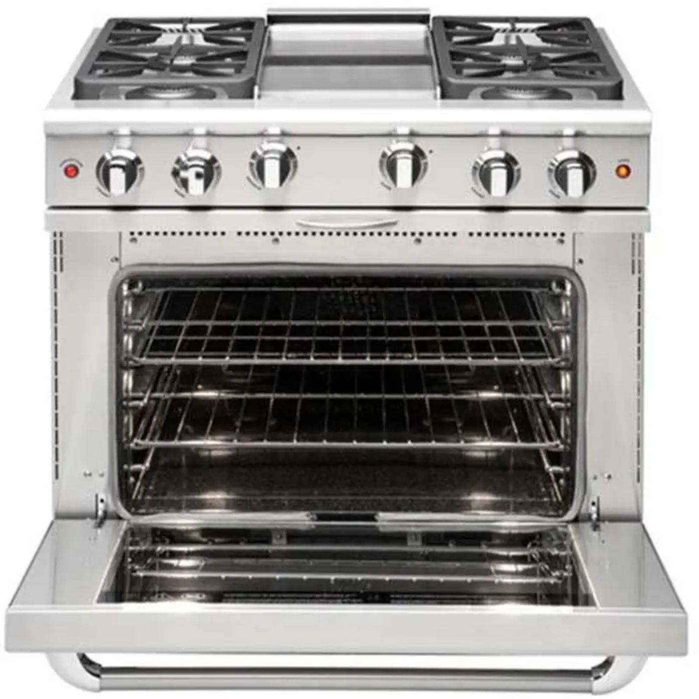 Capital 36" Precision Gas Range, 4 Sealed Burners, BBQ - MCR364BN