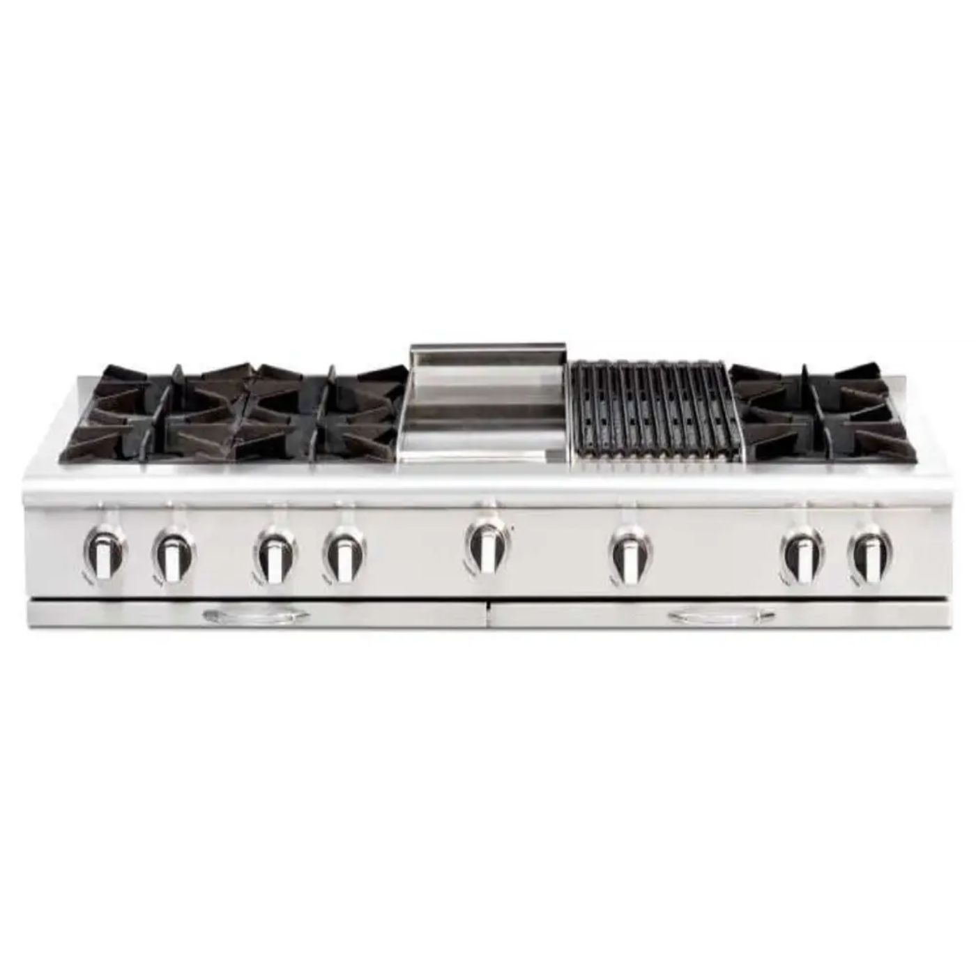 Capital 60" Culinarian Gas Rangetop, 8 Open Burners, Griddle - CGRT604G4N