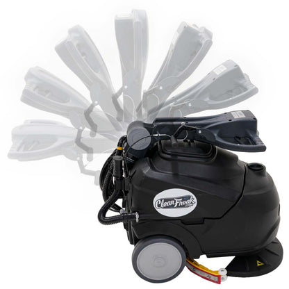 CleanFreak 18" Electric Automatic Floor Scrubber Package w/ Accessories - ASP-PACKAGE2
