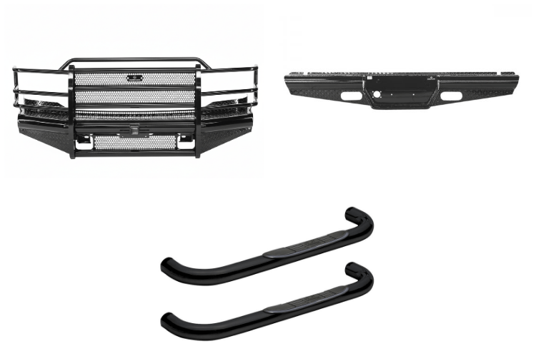 2004 Ford F250 Superduty Complete Protection Kit - Ranch Hand + Westin Steps
