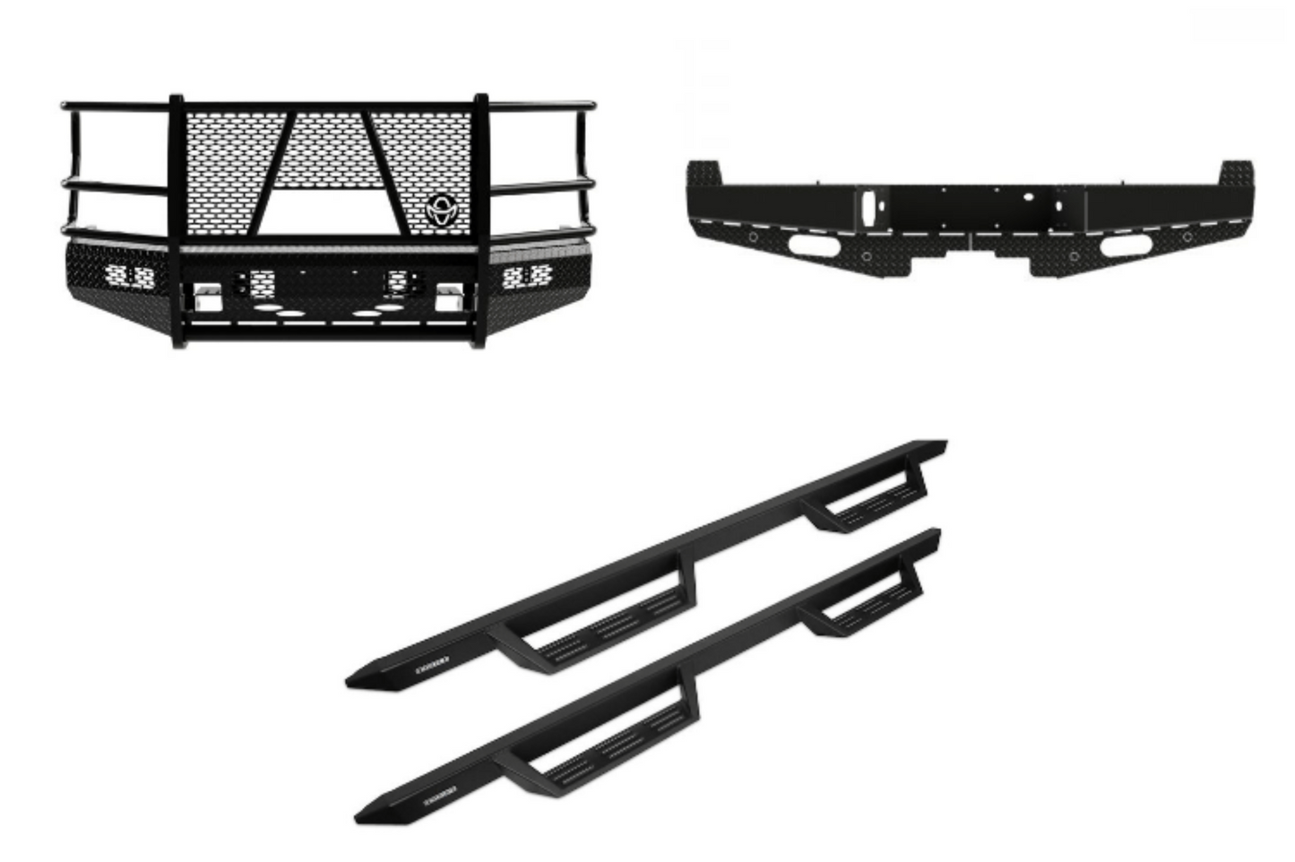 2022 Ford F250 Superduty Complete Protection Kit - Ranch Hand + Raptor Series Steps - complete-protection-kit-4
