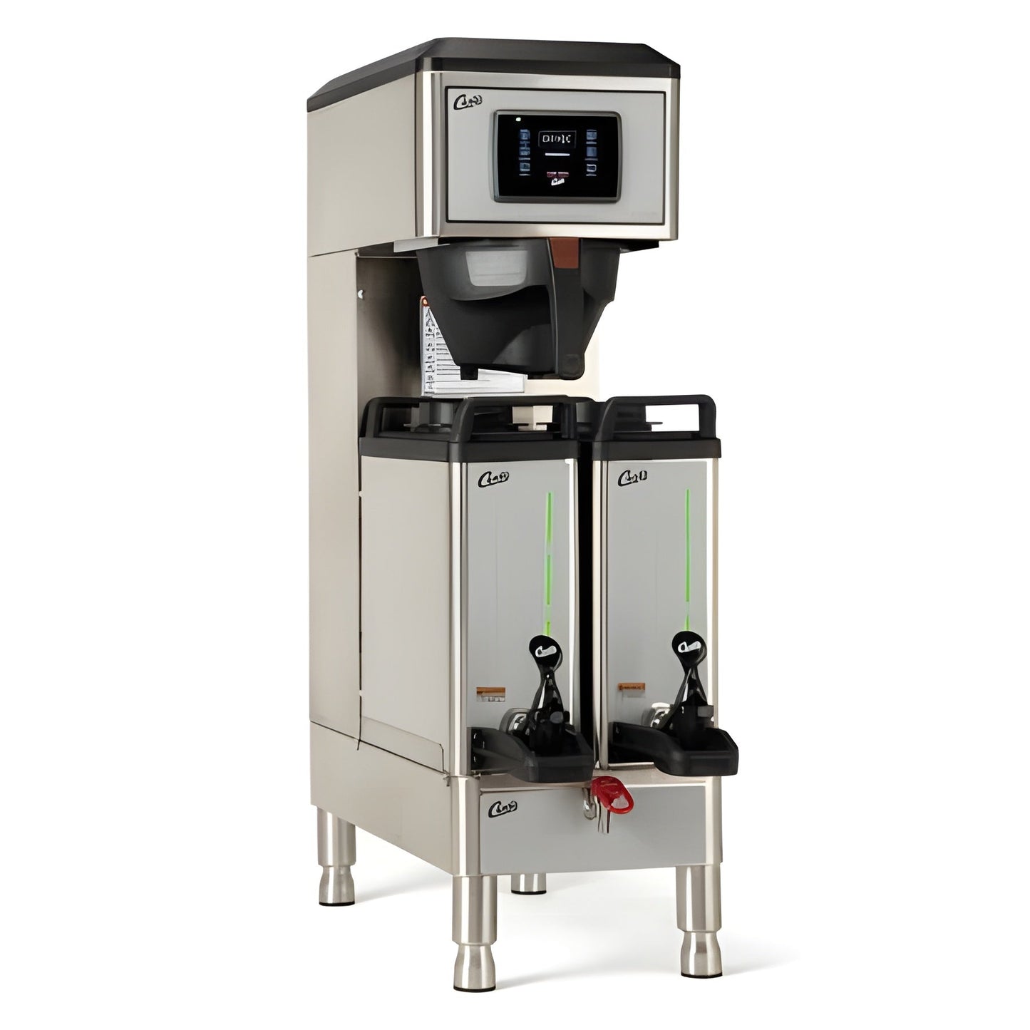 Curtis Narrow Twin 1.5 Gallon Coffee Brewer with Dispensers - G4 GEMX