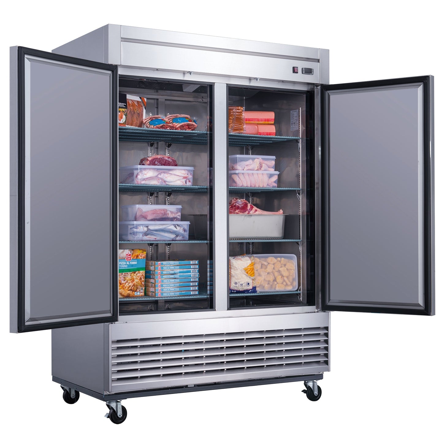 Chef AAA - T55F Commercial 55" Reach-In Freezer Solid 2 Door 40 cu.ft. - T55F