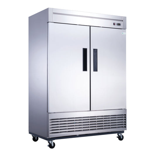 Chef AAA - T55R Commercial 55" Reach-In Refrigerator Solid 2 Door 40 cu.ft. NSF