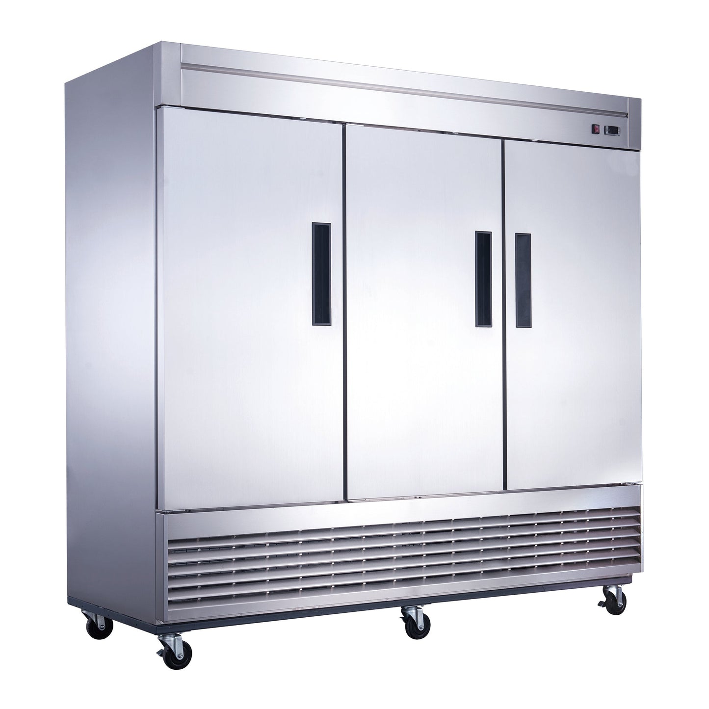 Chef AAA - T83R Commercial 83" Reach-In Refrigerator 3 Solid Door Stainless Steel 64 cu.ft. - T83R