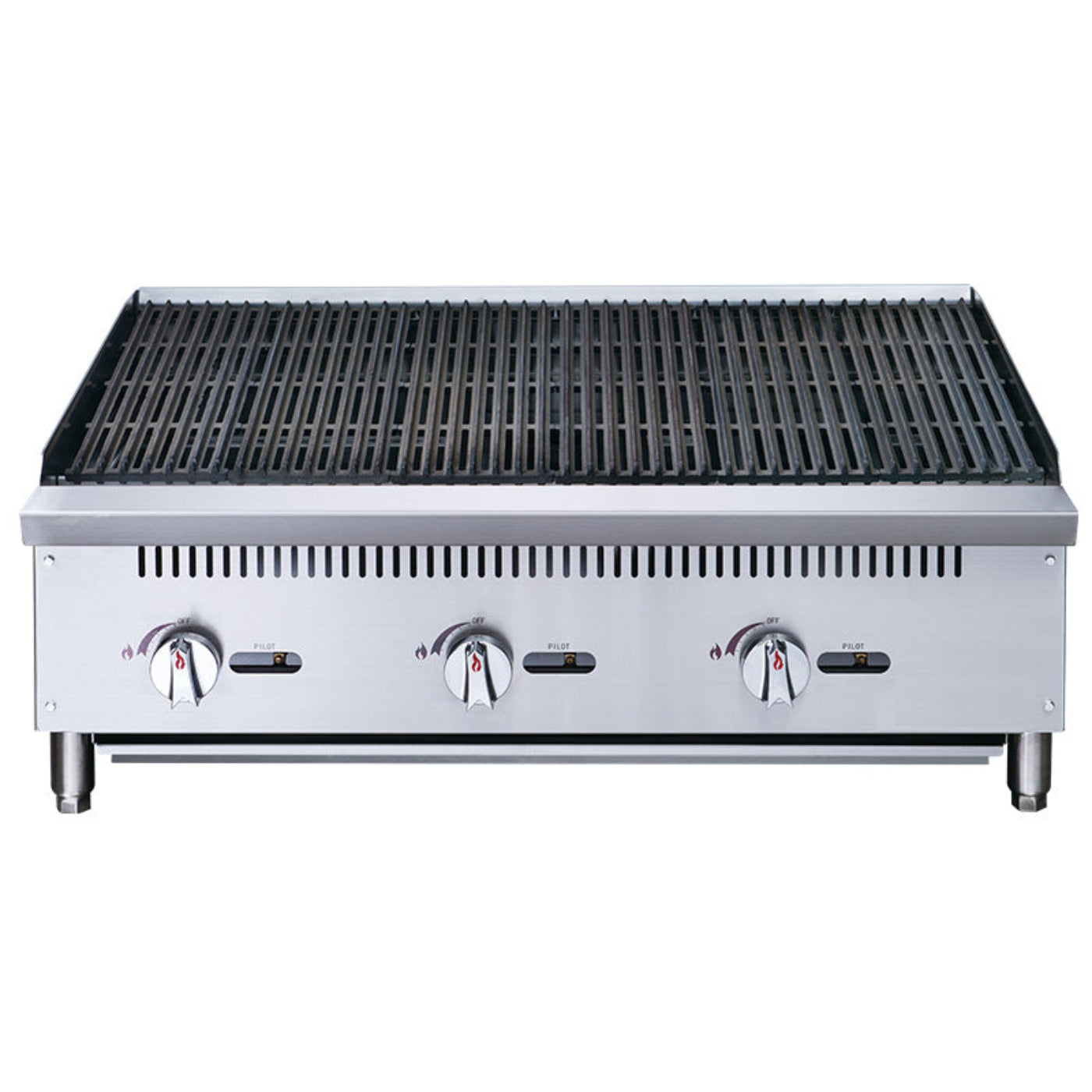 Chef AAA - TCCB36 Commercial 36 in. Countertop Charbroiler - TCCB36