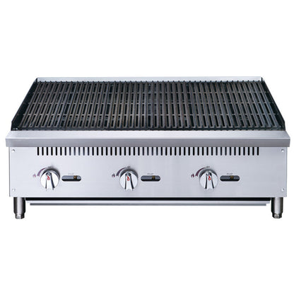 Chef AAA - TCCB36 Commercial 36 in. Countertop Charbroiler - TCCB36