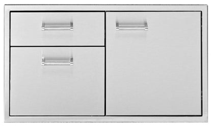 Delta Heat 36 Inch Door and Two Drawer Combo - DHDD362-B