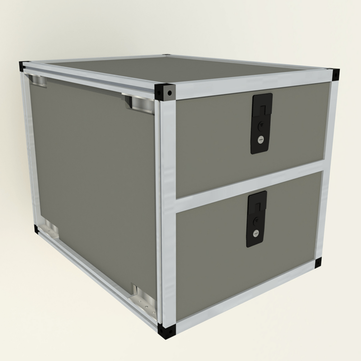 GOOSE GEAR Double Drawer Module - 18 3/16" Wide x 25" Depth - 1832-GGR-SH