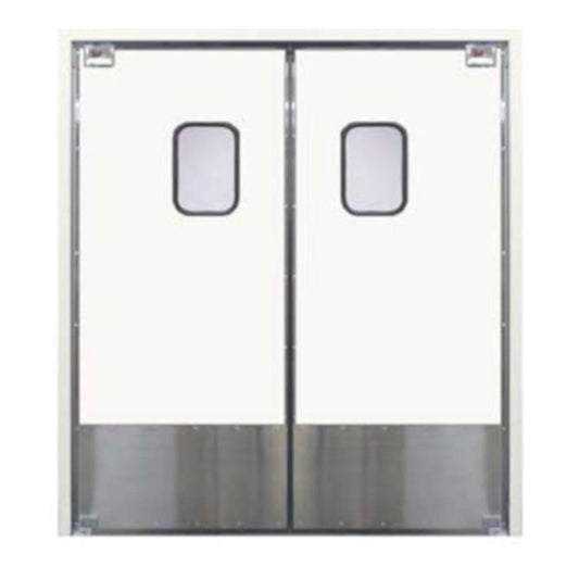Curtron SPD-30-L-DBL-7896 78" x 96" Servie-Pro Series 30 Double Swing Door - CUSPD30LDBL7896