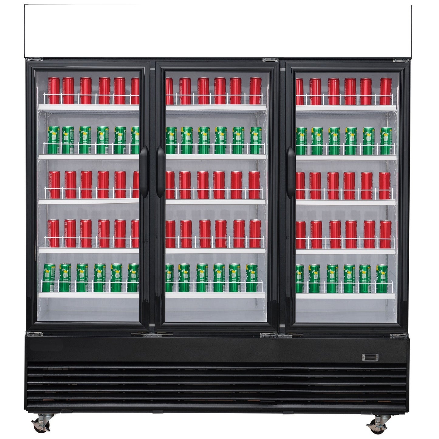 Chef AAA - TSM69R Commercial 78" 3 Glass Door Refrigerator 69.43 cu.ft. - TSM69R