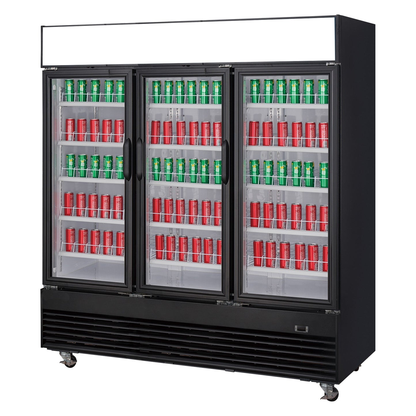 Chef AAA - TSM69R Commercial 78" 3 Glass Door Refrigerator 69.43 cu.ft. - TSM69R