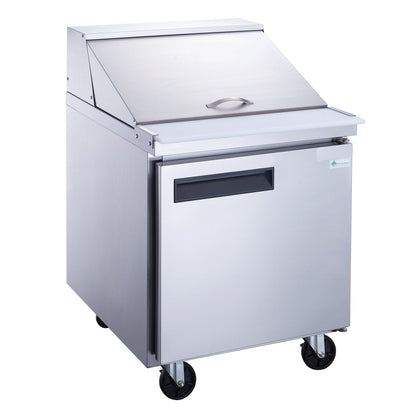 Chef AAA - TSP29M Commercial 29" 12 Pan Salad Sandwich Food Prep Table Refrigerator Mega Top 6.5cu.ft NSF - TSP29M