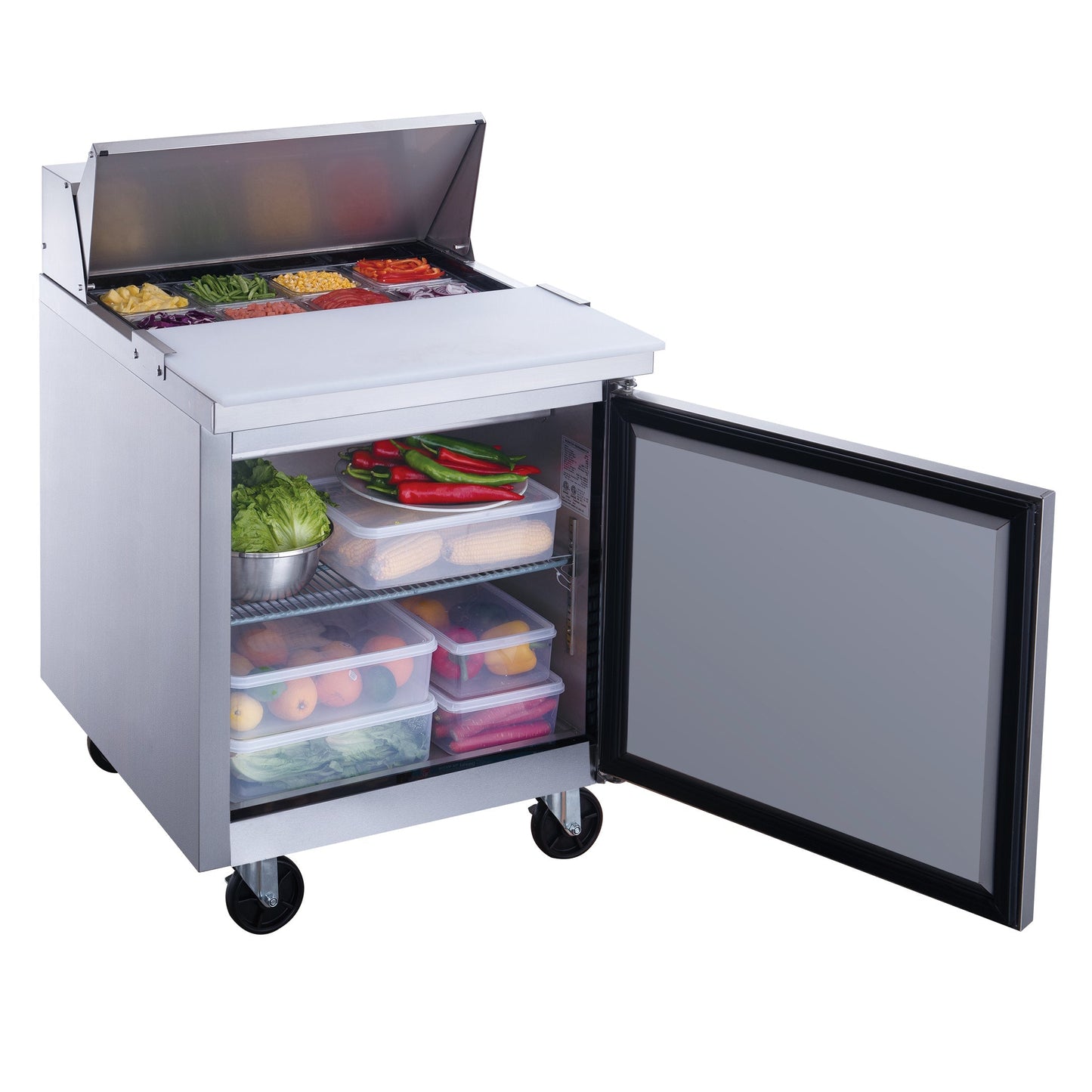 Chef AAA - TSP29 Commercial 29" 8 Pan Salad Sandwich Food Prep Table Refrigerator 6.5cu.ft. NSF - TSP29