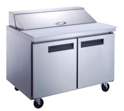 Chef AAA - TSP60 Commercial 60" 16 Pan Salad Sandwich Food Prep Table Refrigerator - TSP60