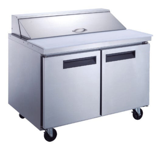 Chef AAA - TSP60 Commercial 60" 16 Pan Salad Sandwich Food Prep Table Refrigerator - TSP60