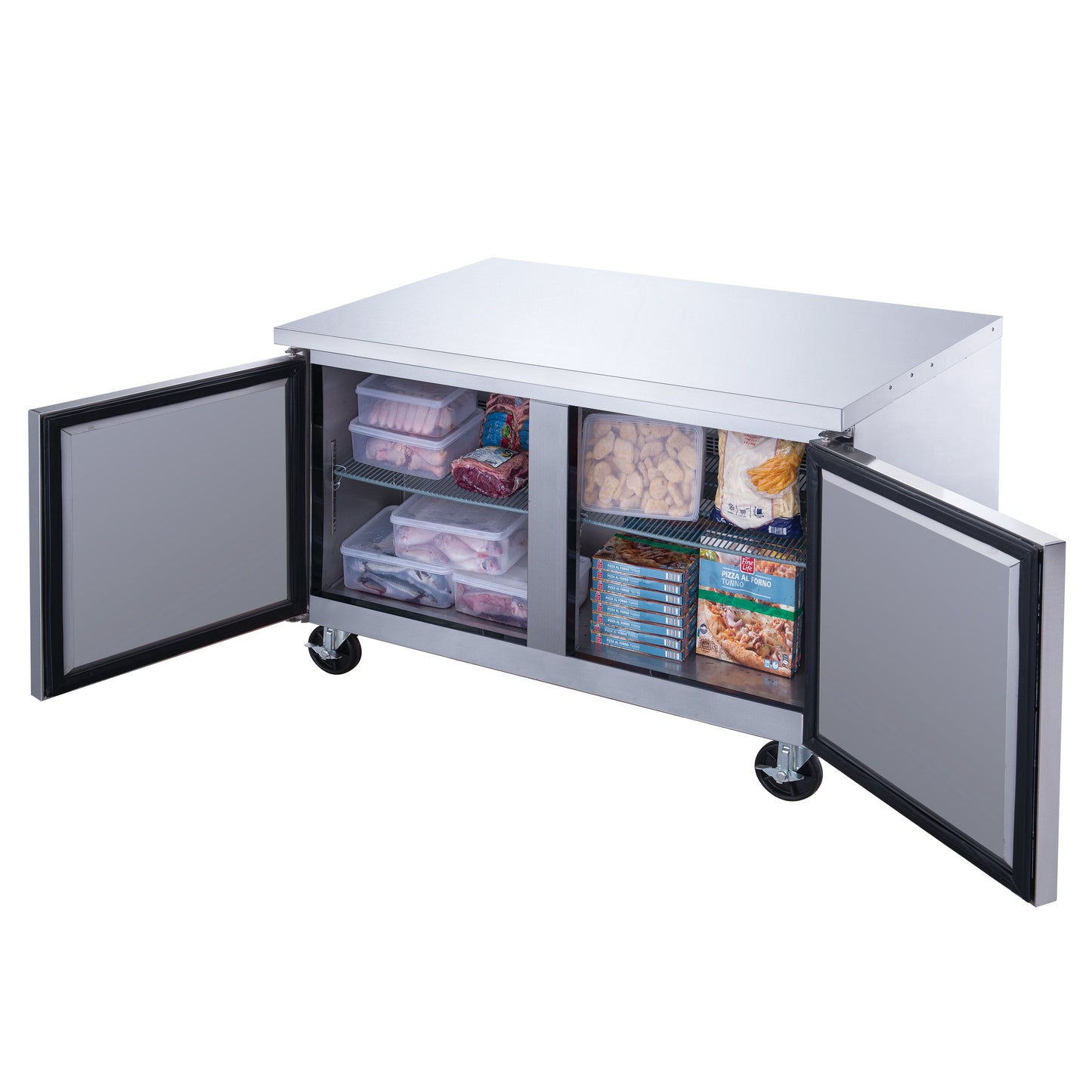Chef AAA - Commercial 48" Undercounter Worktop Freezer 12.2cu.ft. NSF - TUC48F