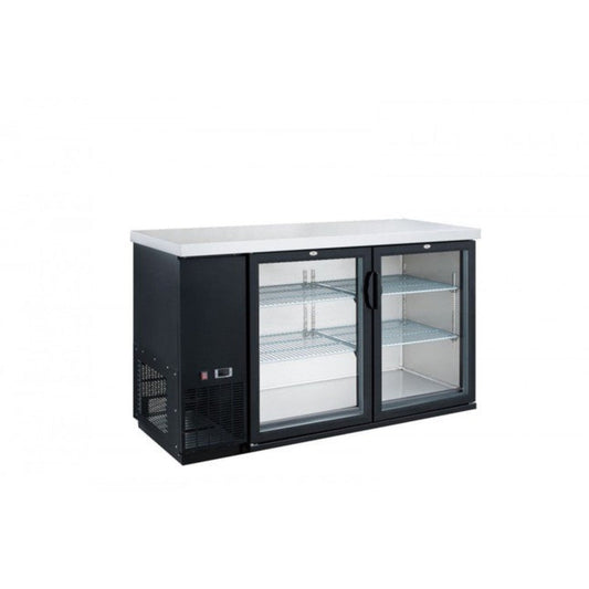 Chef AAA - TBB-60G-HC, Commercial 61" Glass Door Back Bar Refrigerator 15.2 cu.ft. - TBB-60G-HC
