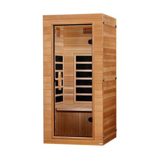 Golden Designs  1 Person (Compact) Ultra Low EMF FAR Infrared Sauna - DYN-1201-01