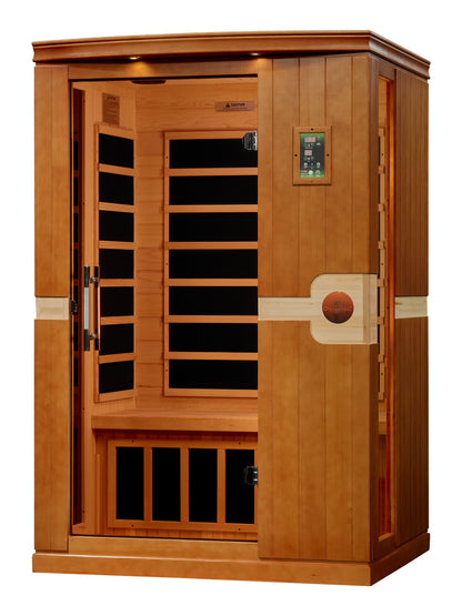 Golden Designs  2 Person Low EMF Far IR Sauna  - DYN-6210-01