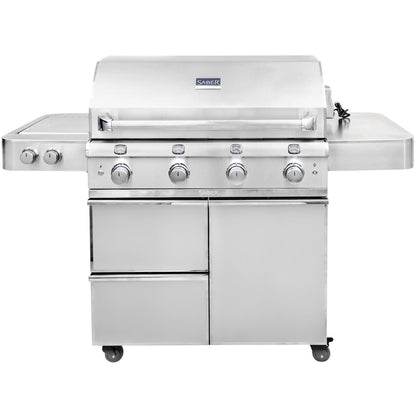 Saber Grills: 670 Series 4-Burner Cart Grill (LP) - R67CC1117