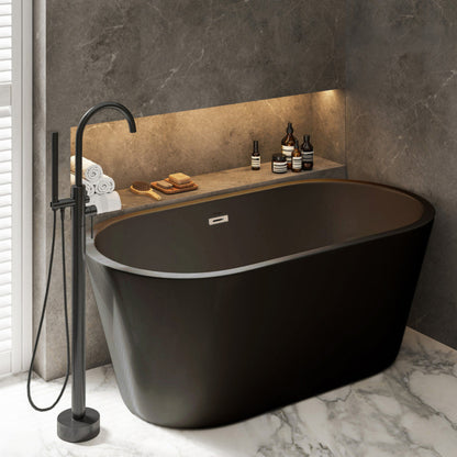 Swiss Madison Claire 60" Freestanding Bathtub in Matte Black - SM-FB590MB