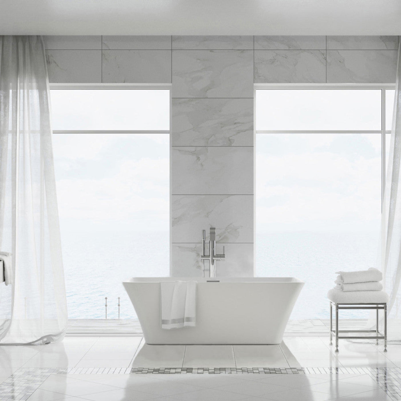 Swiss Madison St. Tropez 60" Freestanding Bathtub - SM-FB569