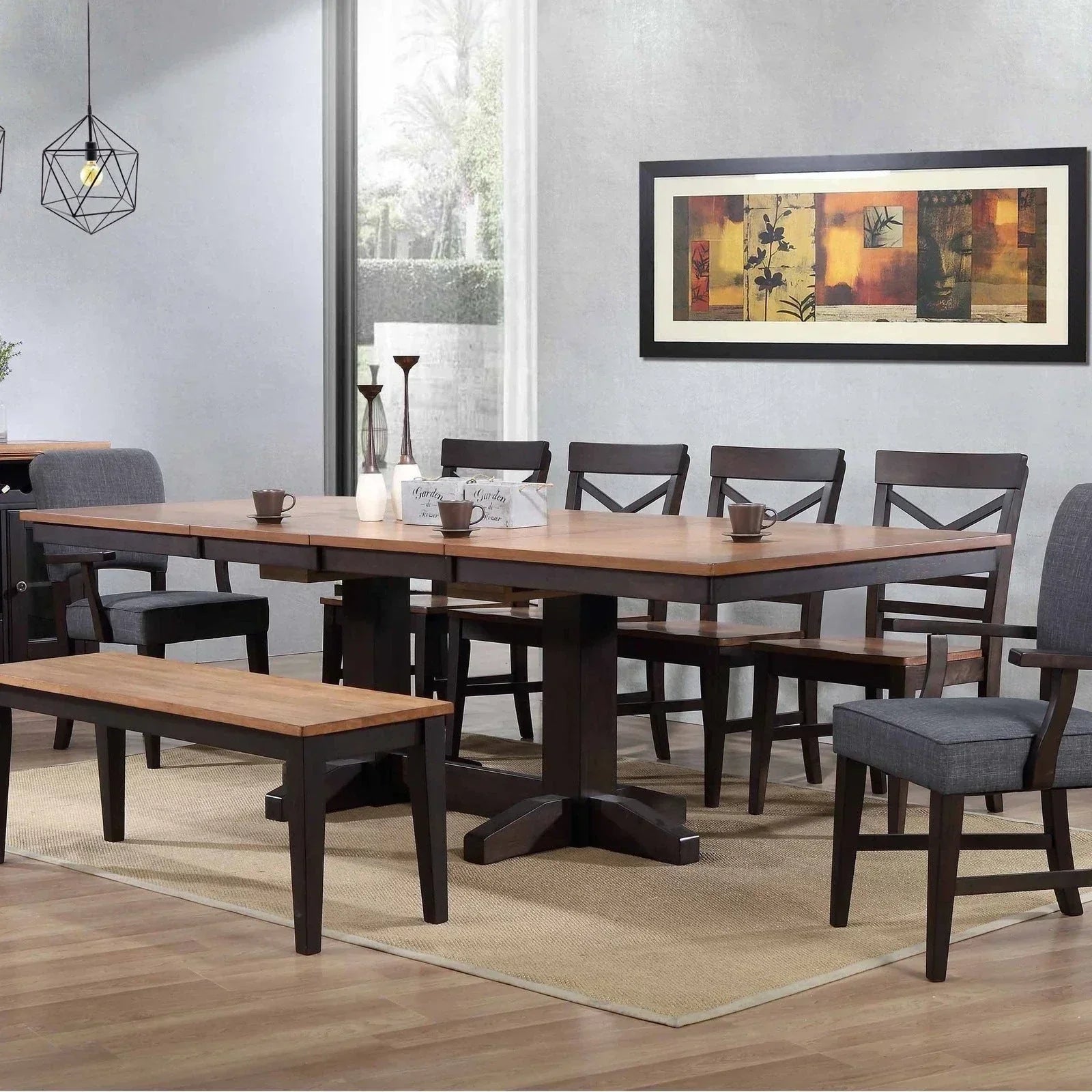 ECI Furniture Choices Trestle Dining Table - 0733-50-TT_TB
