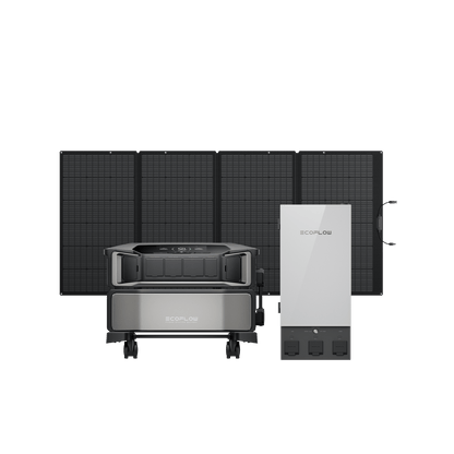 EcoFlow DELTA Pro Ultra + Smart Home Panel 2 + 400W Portable Solar Panel + Free Monitor (Web Exclusive) - DPU-SHP2-400W-Monitor