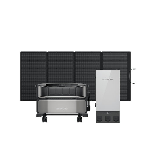 EcoFlow DELTA Pro Ultra + Smart Home Panel 2 + 400W Portable Solar Panel + Free Monitor (Web Exclusive) - DPU-SHP2-400W-Monitor