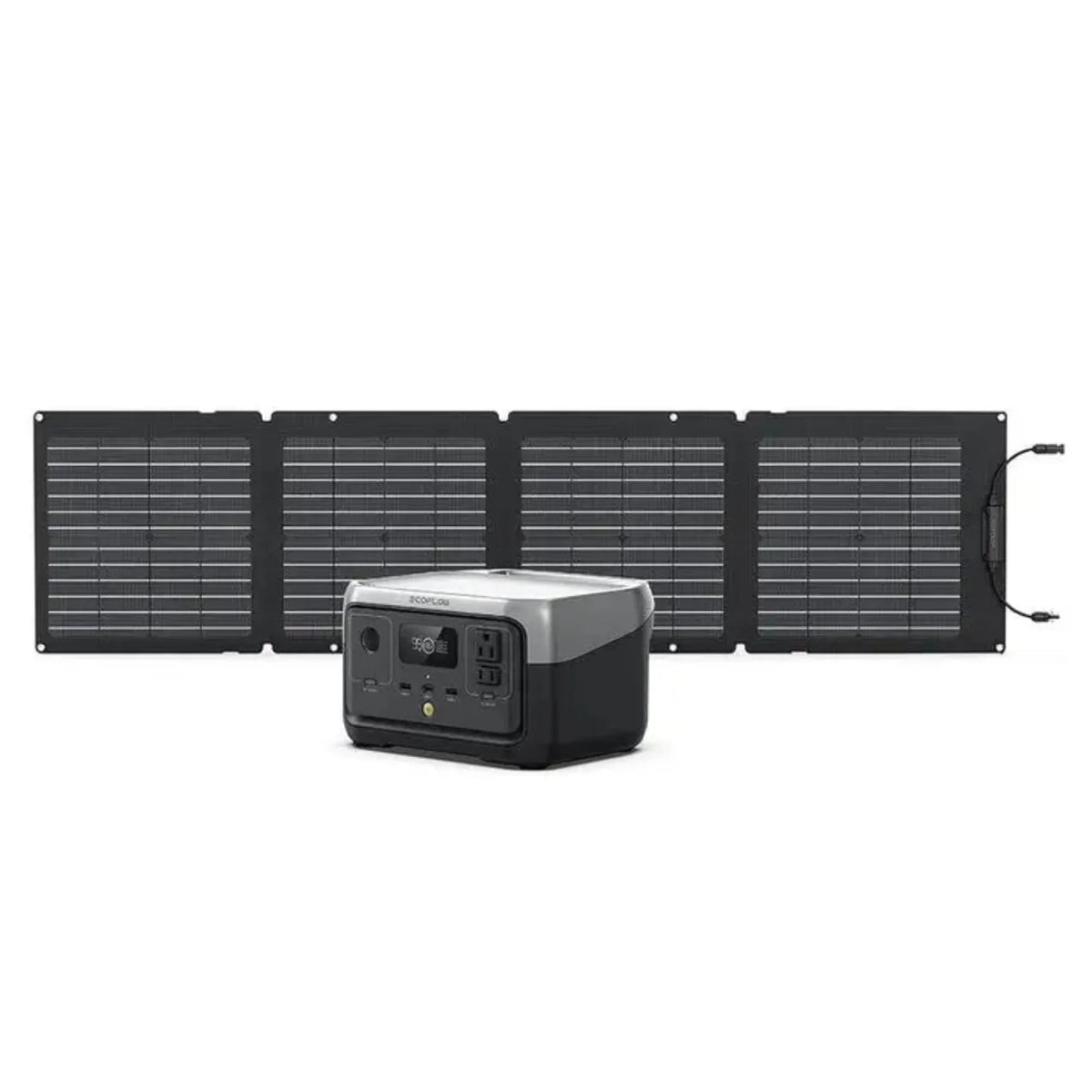 GREE EcoFlow RIVER 2 Portable Power Station + 110W Portable Solar Panel - RIVER2-110-1-US