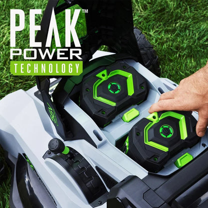 Ego Power+  22'' Super Composite Mower with Peak Power Includes Select Cut and Touch Drive Self-Propelled Systems with (2) 6Ah Batteries and Dual Port Charger - LM2244SP-2