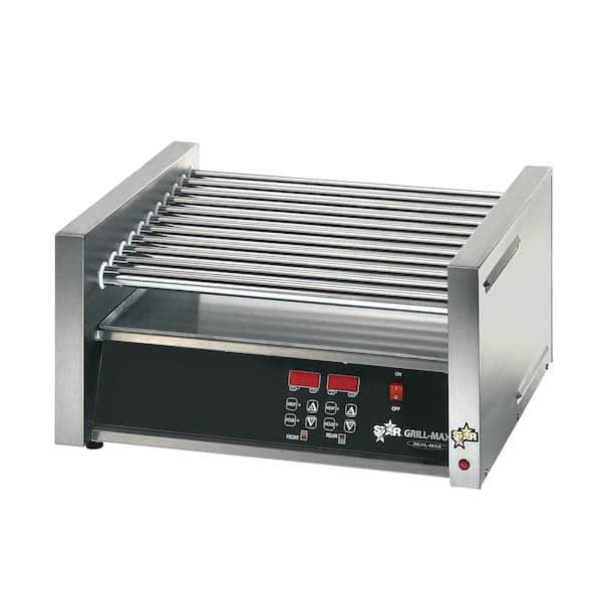Star 8A-30STE-230V Grill-Max® Roller Grills with Electronic Controls with Clear Bun Door 230V - 8A-30STE-230V