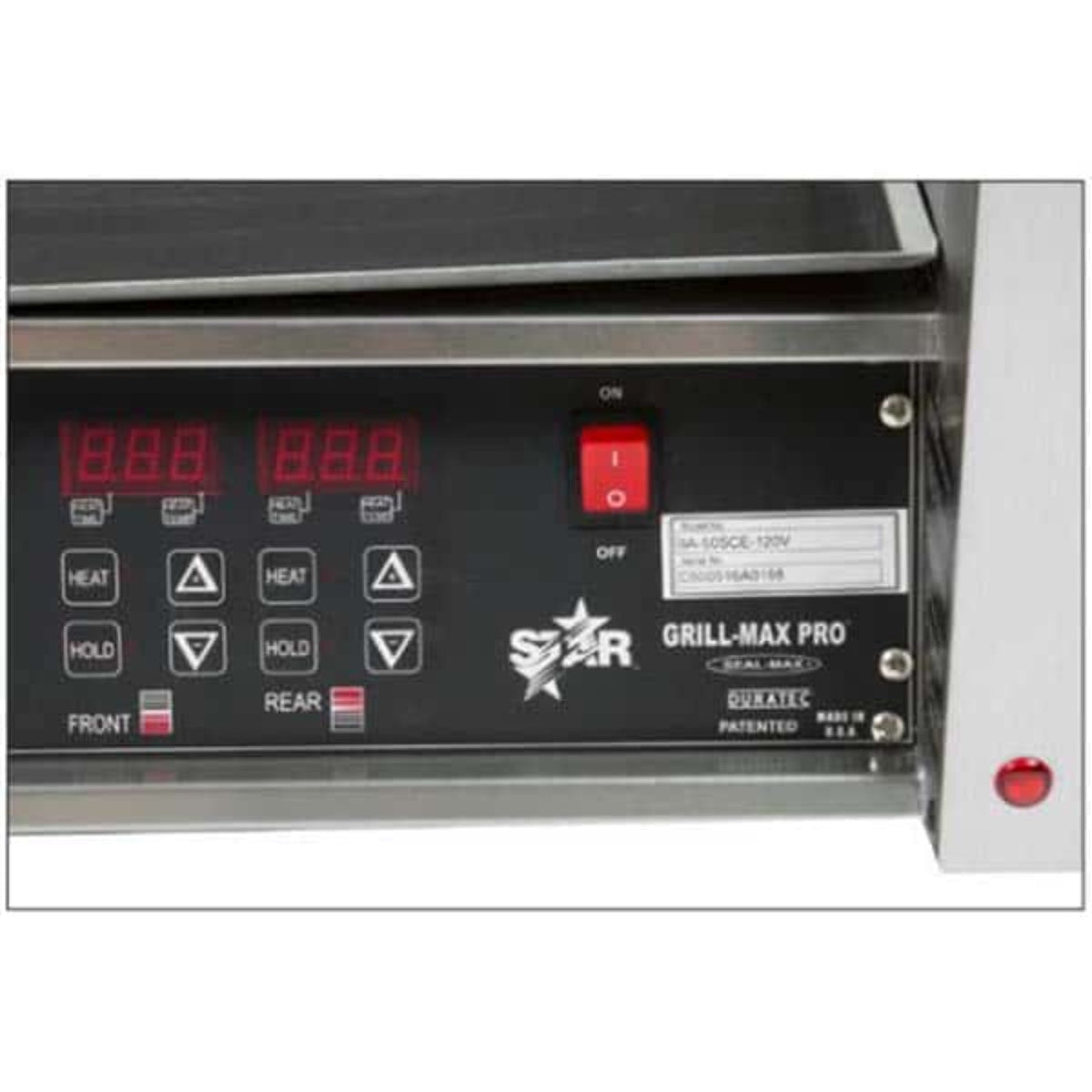 Star 8A-30STBDE-120V Grill-Max® Roller Grills with Electronic Controls with Clear Bun Door 120V - 8A-30STBDE-120V
