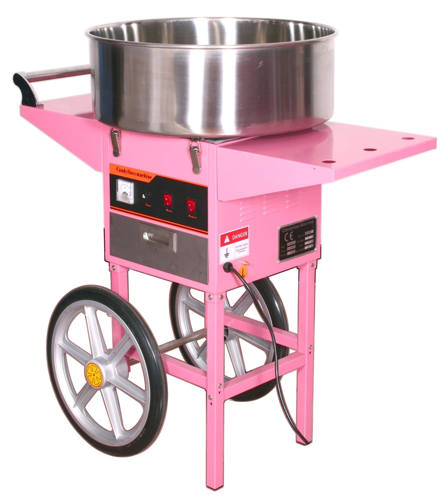 VIVO Electric Commercial Cotton Candy Machine with Cart - CANDY-V002