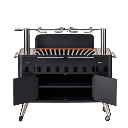 Everdure By Heston Blumenthal HUB ll 54-Inch Charcoal Grill With Rotisserie & Electronic Ignition  - HBCE2BUS