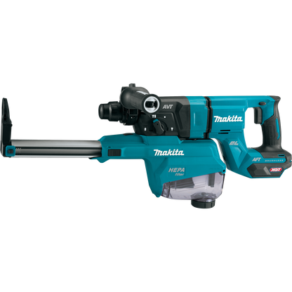 Makita 40V max XGT Brushless Cordless 1‑3/16" SDS‑PLUS AVT Rotary Hammer Kit, with Interchangeable Chuck, AWS Capable (4.0Ah) & FREE Makita GRH07ZW - GRH09M1