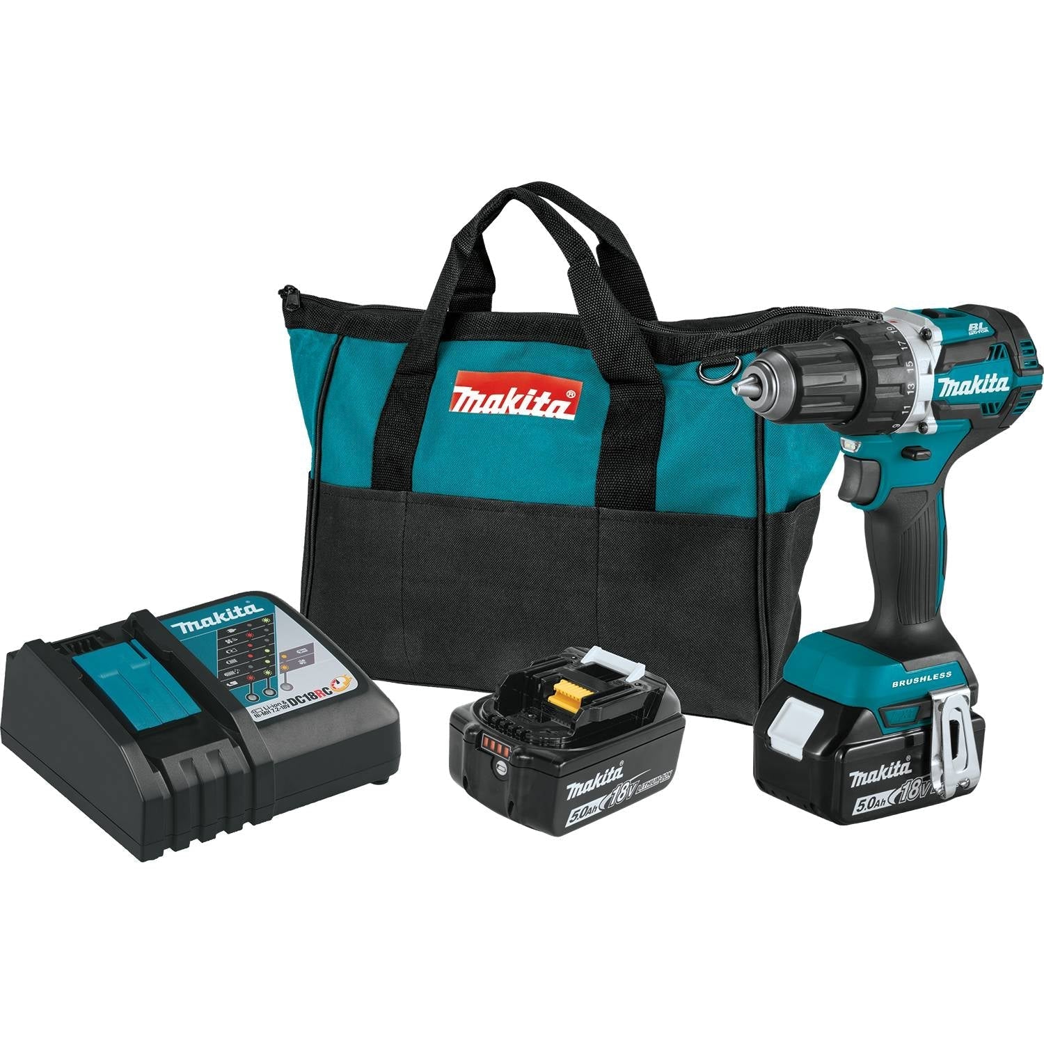 Makita (XFD12T) 18V LXT Lithium-Ion Compact Brushless Cordless 1/2
