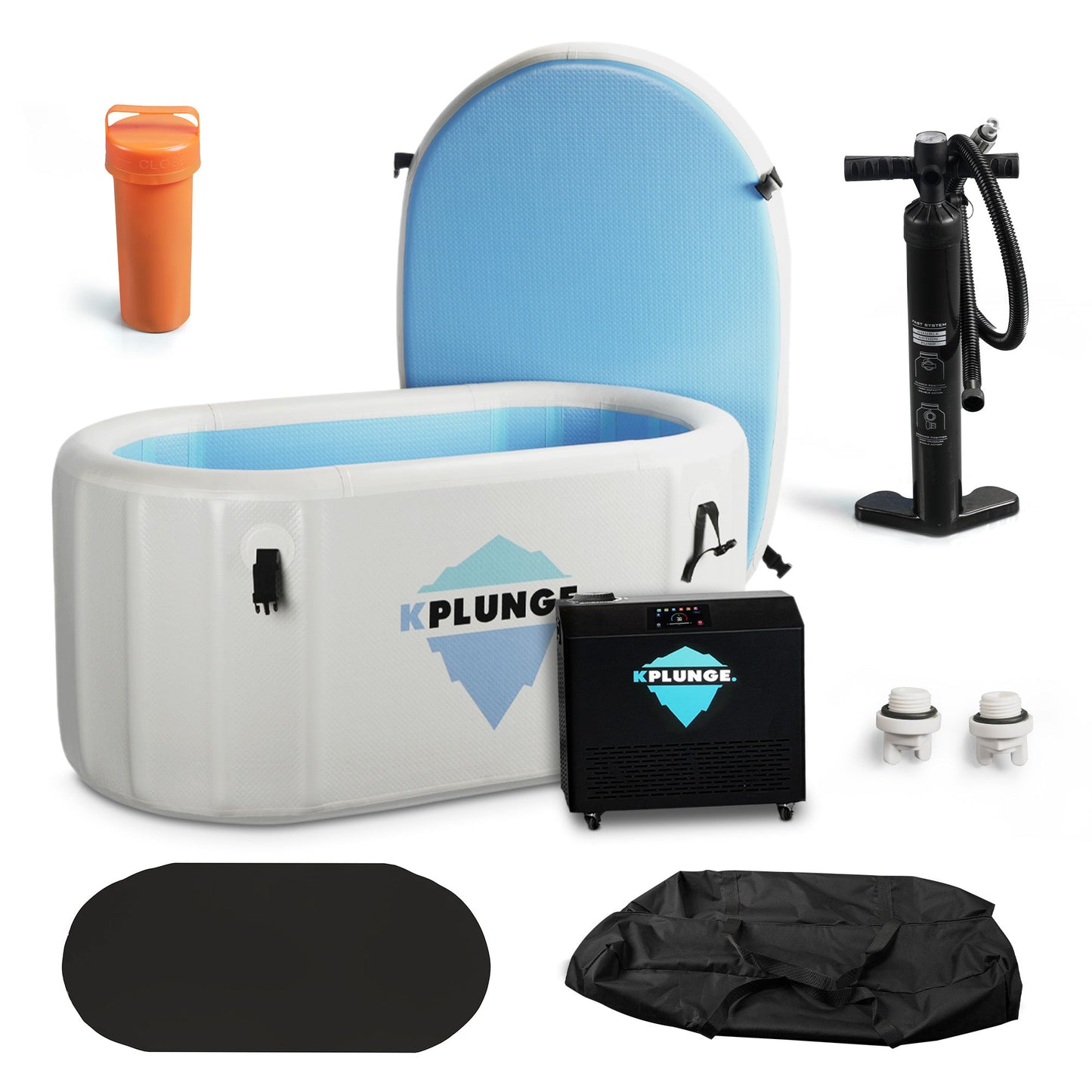 Char-Griller Arctic Fox 1-Person Inflatable Cold Plunge Ice Bath/Hot Tub with PVC Insulated L - 1769674358136_336