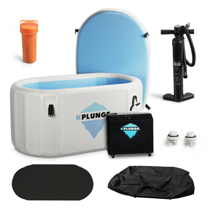 Char-Griller Arctic Fox 1-Person Inflatable Cold Plunge Ice Bath/Hot Tub with PVC Insulated L - 1769674358136_336