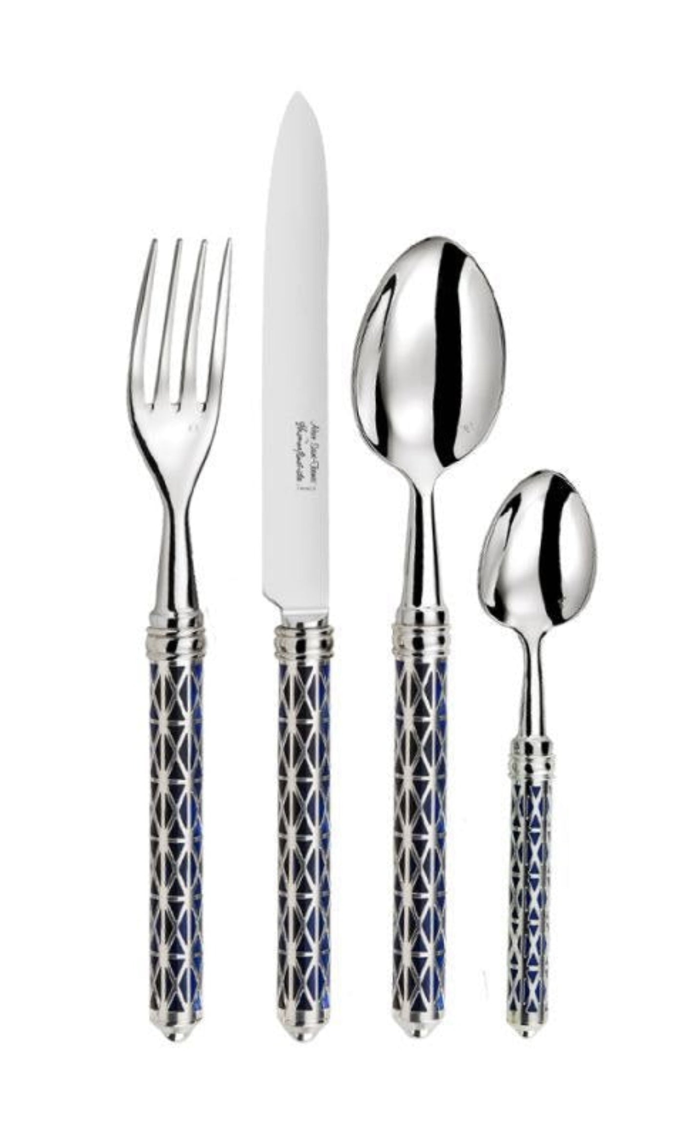 Char-Griller Louxor Silver & Dark Blue Soup Ladle - 1769851237590_162